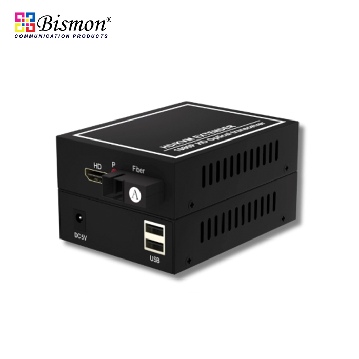 Converter-HDMI-USB-to-Fiber-optic-SM-20km-SC-single-fiber-small-size